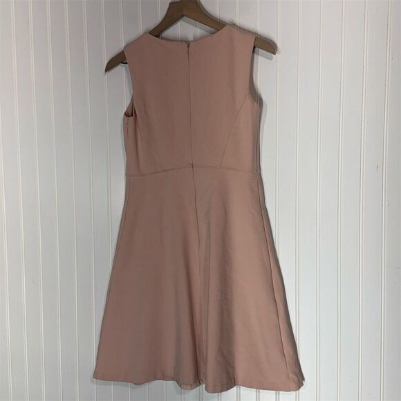 Talbots Petites 4P Blush Pink Fit & Flare Dress Sleeveless Classic Career Dress - Picture 8 of 8